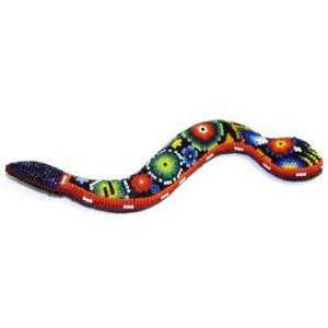  Snake ~ 8 Inch ~ Huichol Bead Art