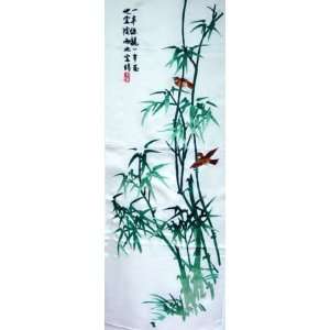  Chinese Hunan Silk Embroidery Bamboo Bird: Everything Else