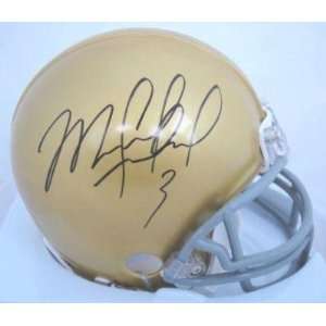 Michael Floyd Signed Notre Dame Mini Helmet GLOBAL GAI   Autographed 
