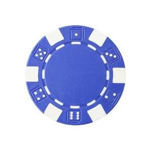  Striped Dice Blue Poker Chip 11.5gm   50 chips Sports 