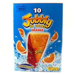 Calypso Jubbly Ice Lollies Orange 10x62ml 620g  Grocery 
