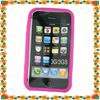Silicone Case Skin For iPhone 3G 3GS purplish red 9625  