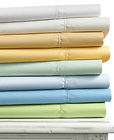 Martha Stewart 360 Thread Count Pima Cotton Queen Flat Sheet Sky Blue 