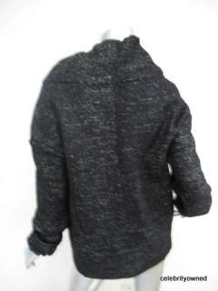 Marni Black/White Speckled Hidden Zipper Jacket 38  