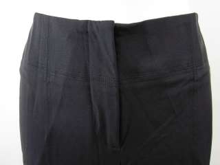 DKNY Black Stretch Nylon Straight Leg Pants Slacks Sz 8  