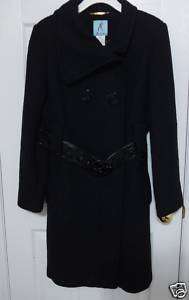 NWT MARCIANO GUESS ADORA WOOL COAT JACKET TRENCH RUNWAY SIZE L HOT 