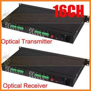 16CH Video 1CH Audio Fiber Digital Optical Transmitter and Receiver 