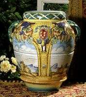 Majolica Deruta Large Urn/Jar Intrada Italian Ceramics  