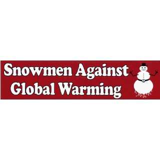  Snowmen Against Global Warming. Mini Sticker: Arts, Crafts 
