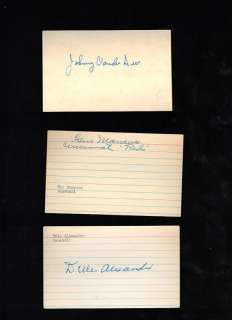 Gus Mancuso 1931 Cardinals signed autographed 3X5 Card  