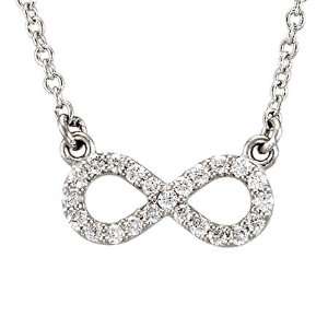  1/8 ct tw Diamond Infinity 16 1/2 Necklace Jewelry