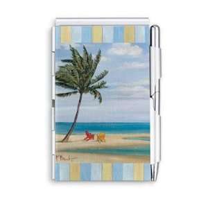   Purse Note Pad Pen Memo Tropical Inlet Palm Tree: Home & Kitchen