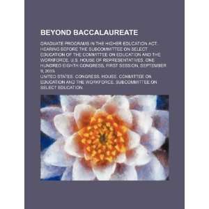 Beyond baccalaureate: graduate programs in the Higher Education 