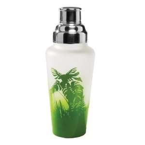  Fern Frosted Glass Martini Shaker