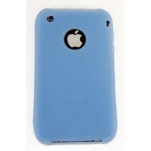KingCase iPhone 3G & 3GS * Textured Silicone Case * (Light Blue) 8GB 