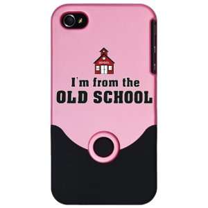  iPhone 4 or 4S Slider Case Pink Im from The Old School 