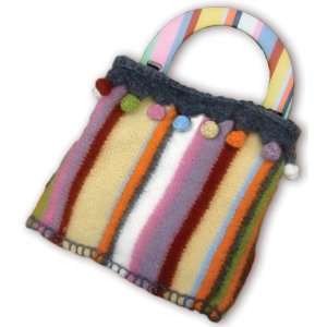  Knitwhits Marit Striped Felted Purse Kit : Arts, Crafts 