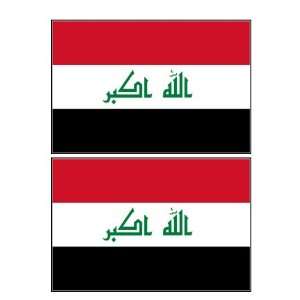 Iraq Iraqi Flag Stickers Decal Bumper Window Laptop Phone Auto Boat 