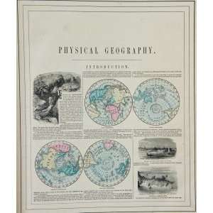  Johnson Map of Physical Geography (1863): Office Products