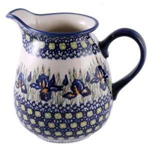 Signature Polish Pottery 4 Cup Pitcher:  Kitchen & Dining