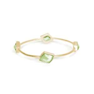  Towne & Reese Mallie Peridot and Gold Plated Bracelet 