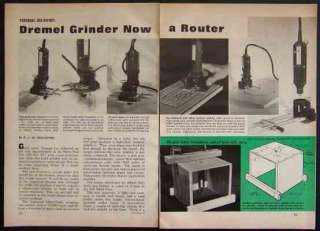 Dremel Tool Router Swivel Jig HowTo build PLANS  