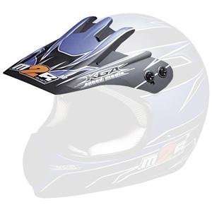  M2R Visor for 2006 SX Pro Helmet     /Flat Black/Blue 