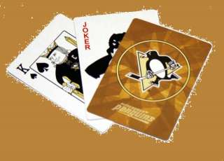   PENGUINS PLAYING CARDS ~ TEAM JERSEY ON PICTURE CARDS 52 + JOKERS