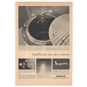  1966 Boeing Space Center Lunar Orbiter Chamber Test Print 