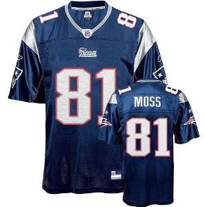   81 New England Patriots NFL Replica Player Jersey (Team Color) (Large