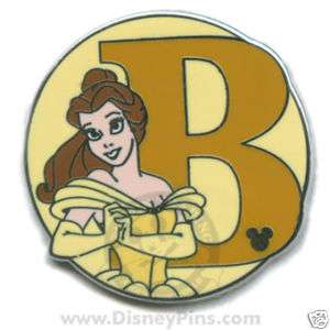 Disney Pin Belle Alphabet Letter B Hidden Mickey 3  