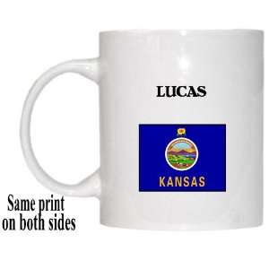  US State Flag   LUCAS, Kansas (KS) Mug 