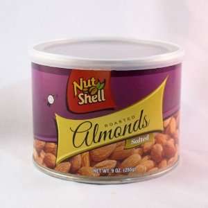 Almonds Roasted 15 Oz Salted From Nut Shell $8.99:  Grocery 