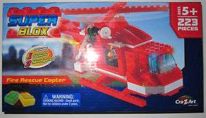 Super Blox Lego Fire Rescue Copter Helicopter  