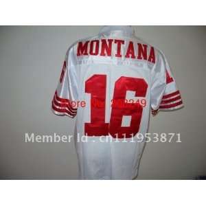  francisco 49ers #16 joe montana m&n throwback white jerseys football 