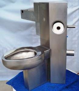 Metcraft Stainless Steel Bathroom Toilet Sink Lavatory Combination