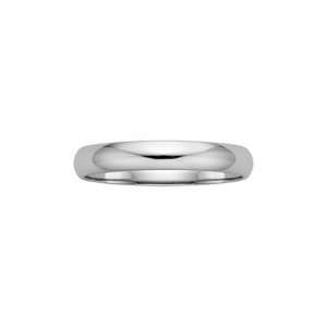    Mens 3mm Wedding Band in 14K White Gold (Size 10.0) Jewelry