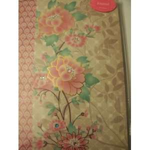  Embellished Hardcover Journal ~ Pink Flowers (100 Sheets 