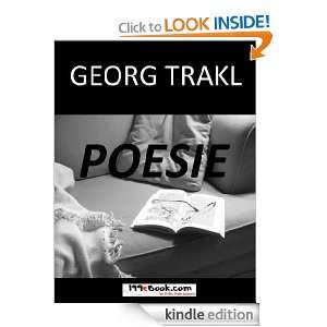 Poesie (Dichtungen) (German Edition) Georg Trakl  Kindle 