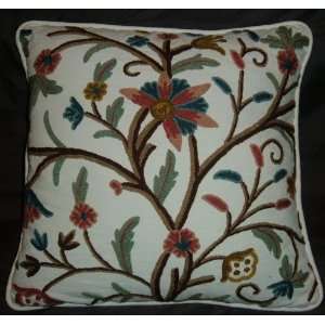   Pillow Tree of Life Multi Color on White (26X26)