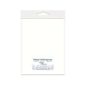  Paper Accents Letterpress Lettra 110lb Cover 8.5x 11 White 