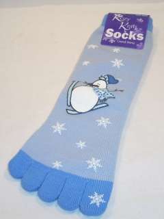 Kozy Knits Toe Socks Snowflakes Snowman Unicorn Bear  
