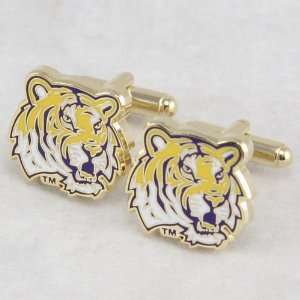  NCAA LSU Tigers Team Logo Cufflinks: Home & Kitchen