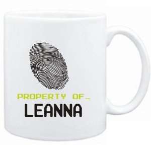  Mug White  Property of _ Leanna   Fingerprint  Female 