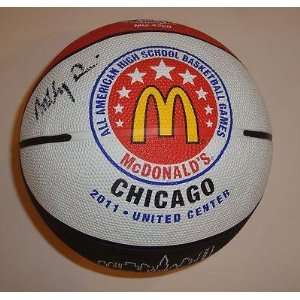  Davis Signed Basketball W/COA Kentucky Wildcats 2011 McDonalds Game 
