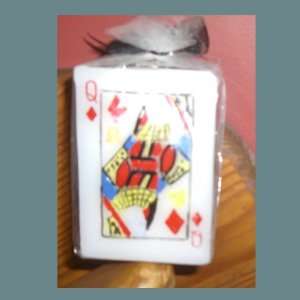  Square Pillar Playing Card Candle