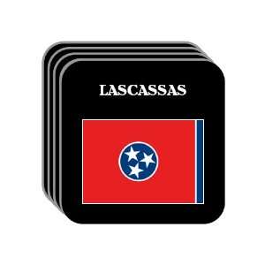  US State Flag   LASCASSAS, Tennessee (TN) Set of 4 Mini 