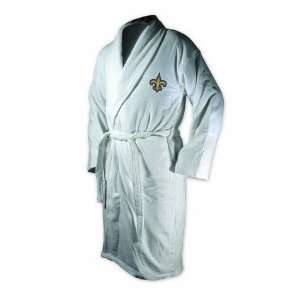  New Orleans Saints White Heavy Weight Bath Robe: Home 