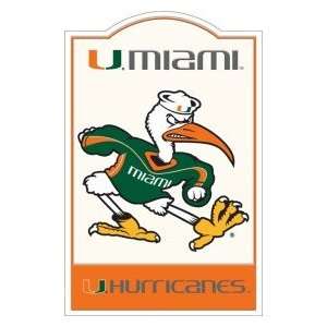  Miami Hurricanes UM NCAA Nostalgic Metal Sign: Sports 