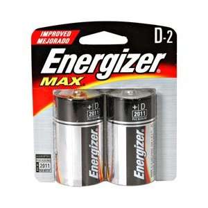  Energizer ENERGIZER D ALKALINEBATTERY   2 PACK BATTERY   2 